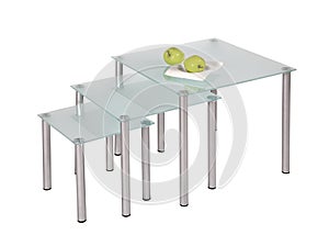 Glass top dining tables