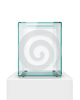 Glass transparent ballot box