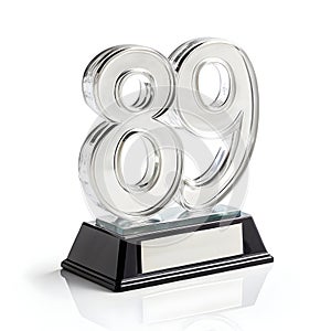 Glass trophy