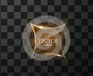 Glass vector button plane. Easy editable background