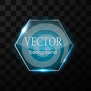 Glass vector button plane. Easy editable background