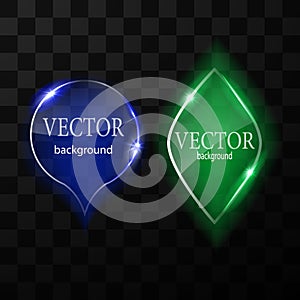 Glass vector button plane. Easy editable background