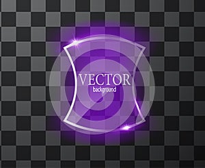 Glass vector button plane. Easy editable background