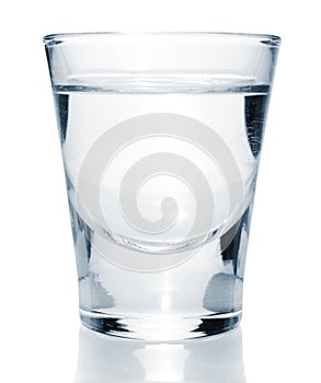 Glass with vodka photo