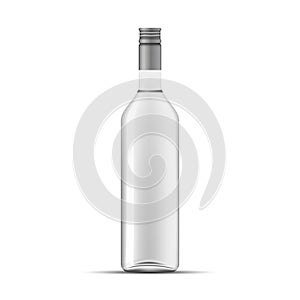 Glass Vodka bottle template