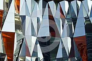 Glass wall abstract photo