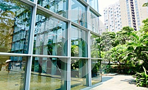 modern office Glass building