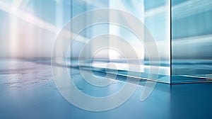 Glass wall reflections