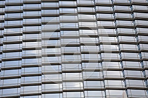 Glass wall of skyscrapper photo