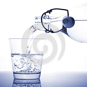 A glass of water