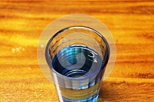 A glass of water