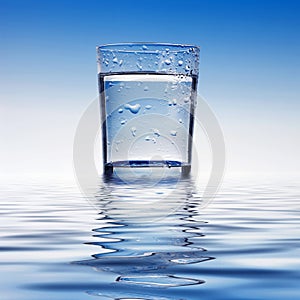 Glass of water photo