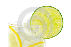 Glass with water; Clipping path photo