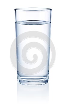 Glass of Water isolated on white background