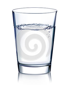 Glass with water. Vector illustration