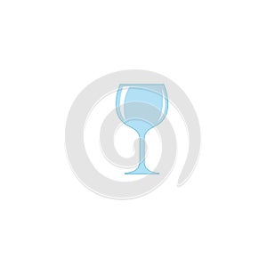 glass water vector illustration design template