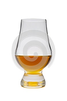 Glass of whisky bourbon, rum