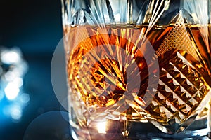 Glass of whisky photo