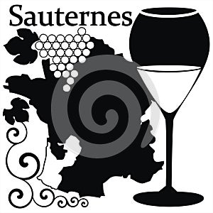 Glass for white French wine - Sauternes