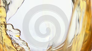 Glass of white grape wine