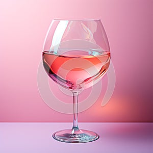 Glass of white wine - AI generated image