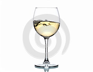 A glass of white wine