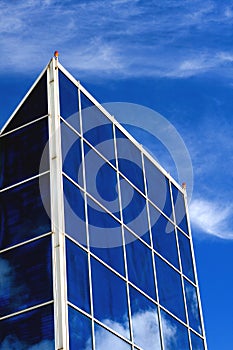 Glass window facade