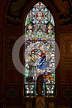 Glass Window Jundiai Cathedral Sao Paulo Brazil photo