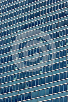 Glass windows of a skyscraper