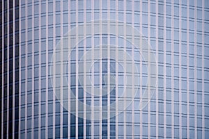 Glass windows of the skyscraper background, copy space. Metal struc