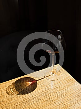 A glass of wine