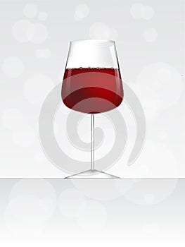 Glass of wine or beer or champagne vector illustration