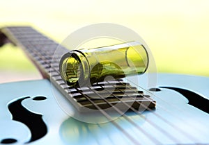 Glass Wine Bottleneck Guitar Slide