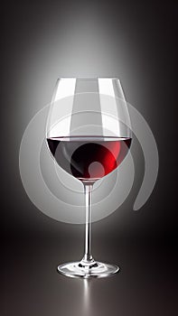 glass of wine on the table AI Generated