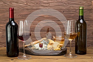 Glass wine with tapa. High quality and resolution beautiful photo concept