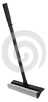 Glass wiper cleaner with sponge on stick