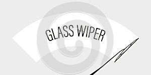 Glass wipers vector illustration