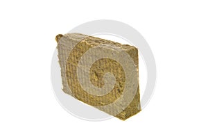 Glass wool isolated on white background