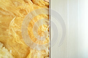 Glass wool - the thermal insulation material under PVC panels