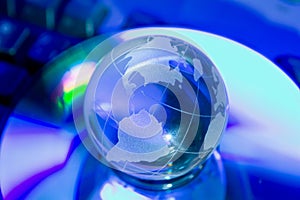 Glass world globe img