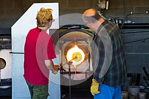 Glassblowing Men