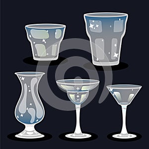 Glasses for alcohol
