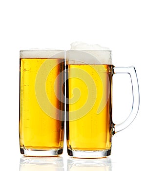 Glasses of beer