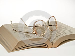 Glasses and Book