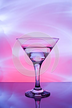 Glasses with cocktail in a nightclub