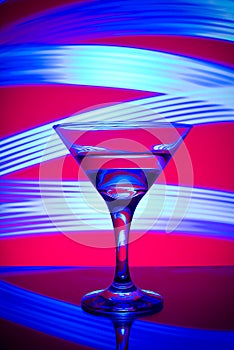 Glasses with cocktail in a nightclub