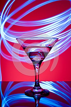 Glasses with cocktail in a nightclub
