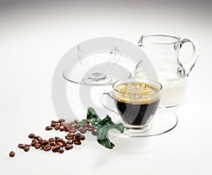 Glasses, Coffee And Beans