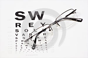 Glasses with diopters for vision correction.