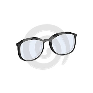 Glasses, eyeglasses symbol. Flat Isometric Icon or Logo.